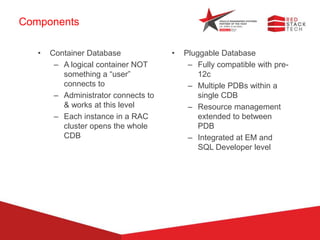 Oracle 12c Multi Tenant | PPTX