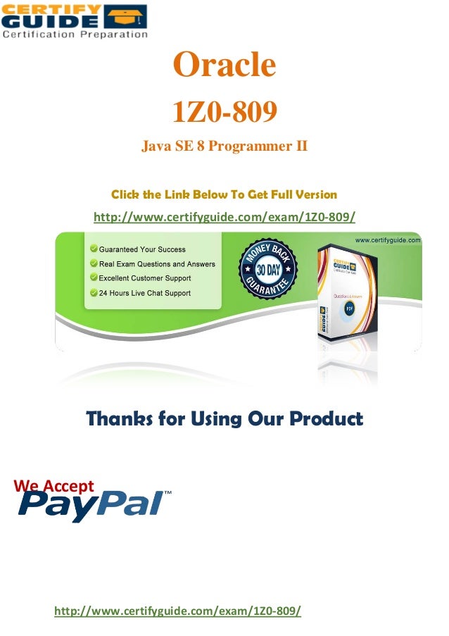 1z0-809 Lerntipps