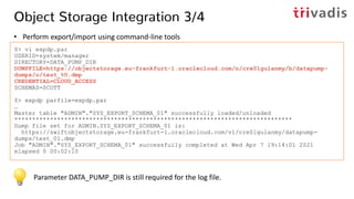 Oracle 21c: New Features and Enhancements of Data Pump & TTS | PDF