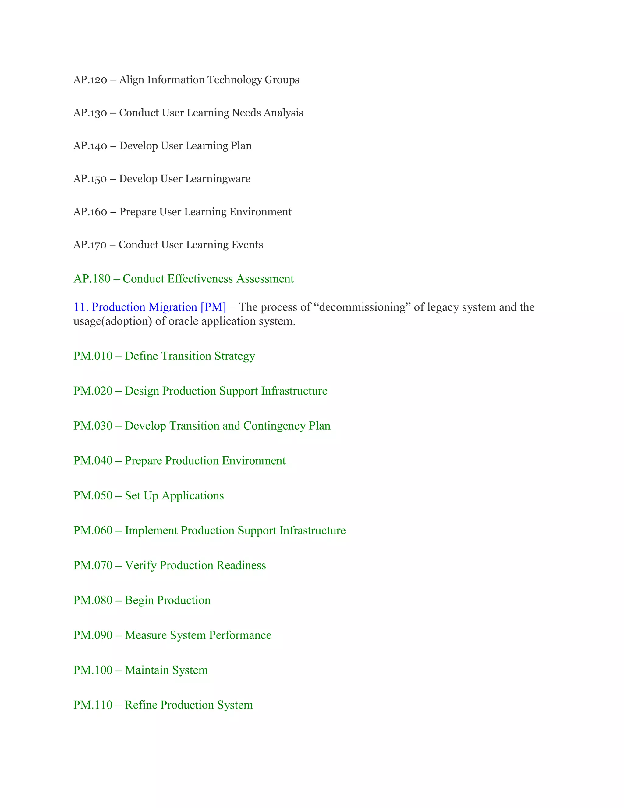 Oracle a.i.m. methodology