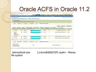 Oracle ACFS in Oracle 11.2