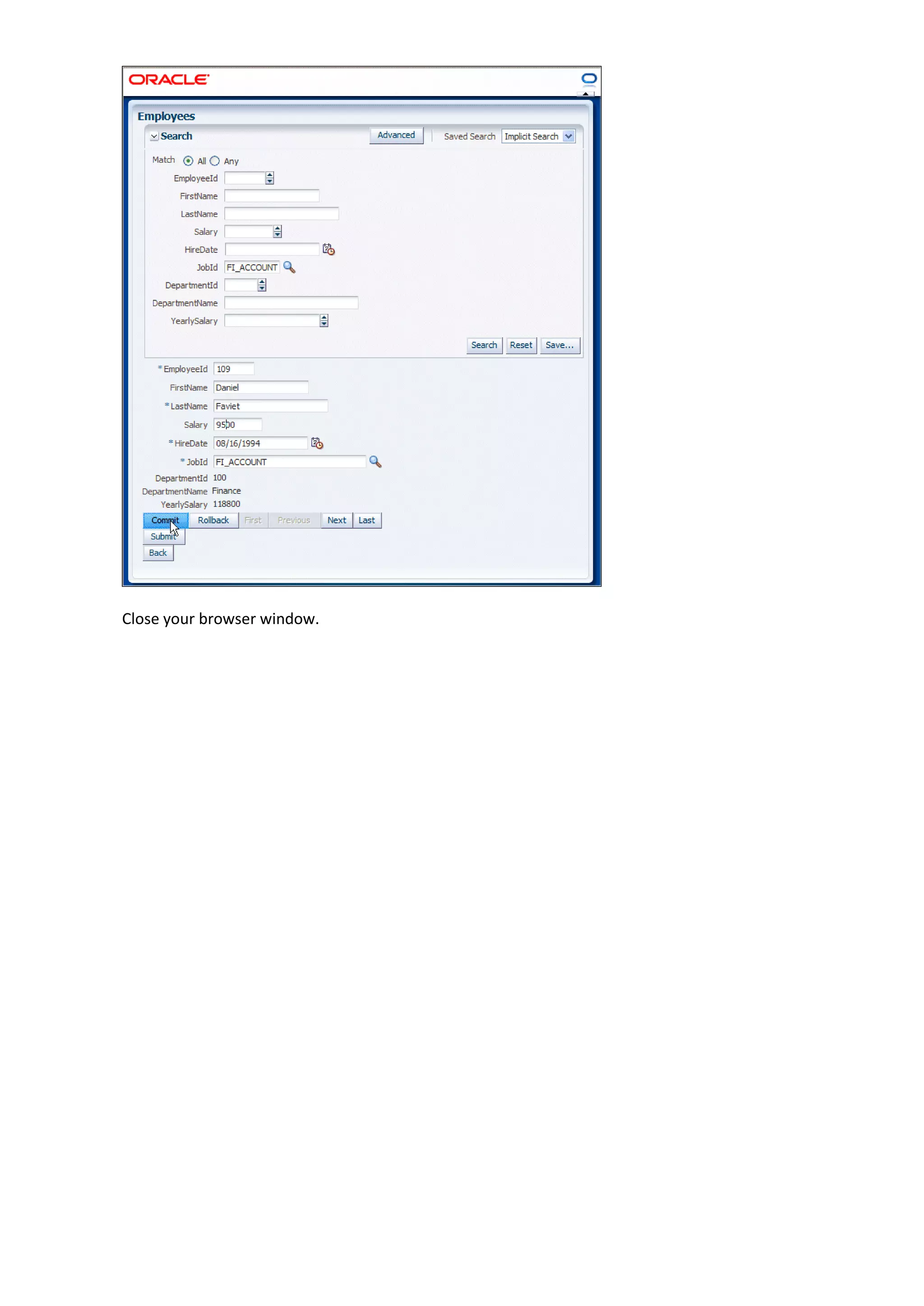 Close your browser window. 