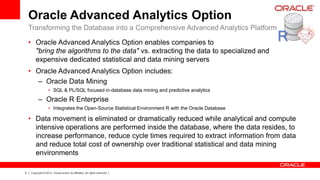 Oracle Advanced Analytics | PDF