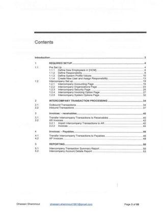 Oracle Advanced Global Intercompany System