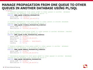 Oracle advanced queuing | PDF