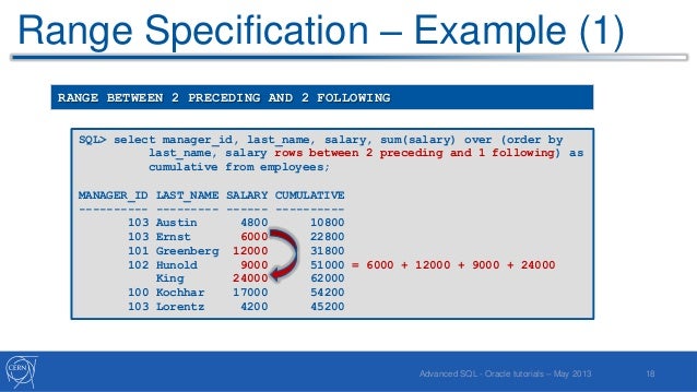 Oracle Advanced SQL