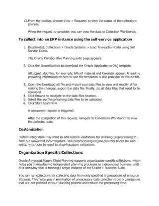 Oracle advanced supply chain planning implementation and user | DOCX