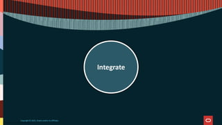 Copyright © 2025, Oracle and/or its affiliates
Integrate
 