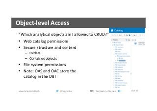 Oracle Analytics Security Everything you always wanted to know | PDF