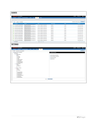 EVENTS

SETTINGS

17 | P a g e

 