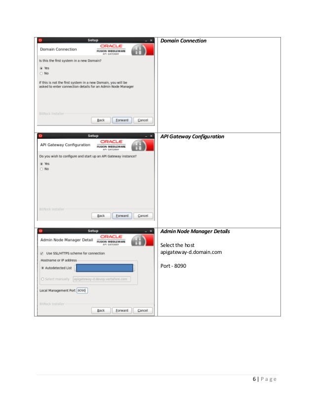 Oracle API Gateway Installation