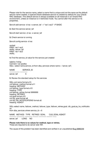 Oracle Application Continuity with Oracle RAC for java | PDF