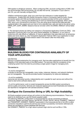 Oracle Application Continuity with Oracle RAC for java | PDF