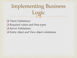 Oracle application framework (oaf) online training | PPTX