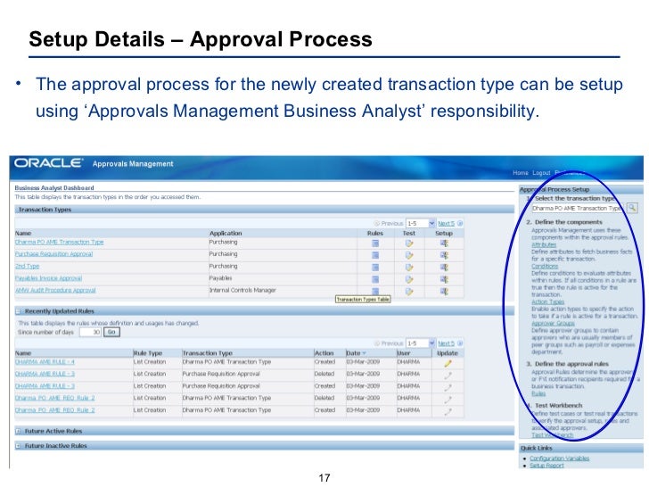 oracle ame Ame approval purchase requisition with custom approver list profile option make sure the profile option ame: installed is set to yes for oracle payables. oracle ame Ame approval purchase requisition with custom approver list profile option make sure the profile option ame: installed is set to yes for oracle payables.