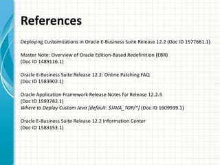 Oracle applications r12.2, ebr, online patching   means lot of work for developers
