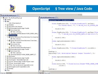 OpenScript   § Tree view / Java Code
 
