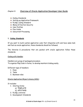 Oracle apps 11i tutorial(v2) | PDF