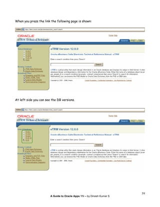 Oracle apps 11i tutorial(v2) | PDF