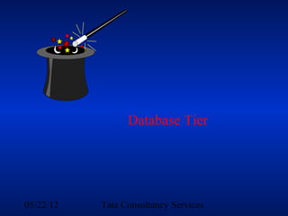Database Tier




05/22/12   Tata Consultancy Services
 