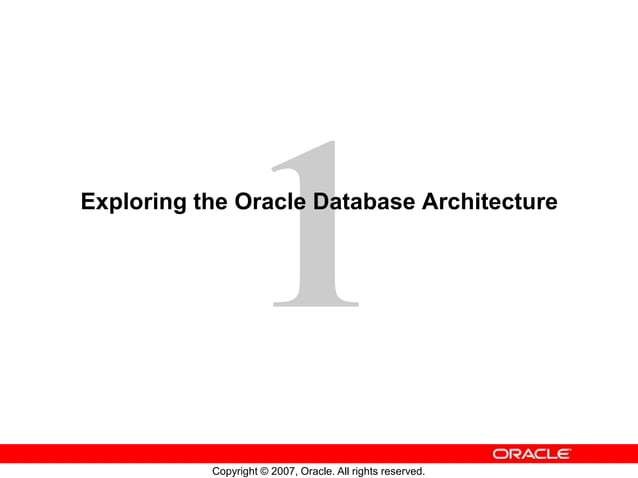 Oracle architecture ppt | PPTX