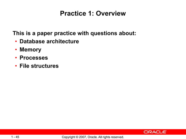 Oracle architecture ppt | PPTX