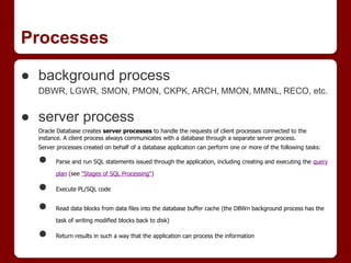 Oracle RDBMS architecture | PDF