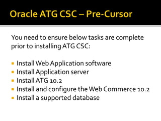 ATG - Commerce Service Center (CSC) | PPTX
