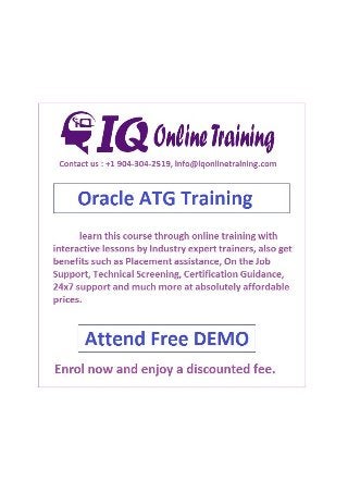 Oracle atg training
