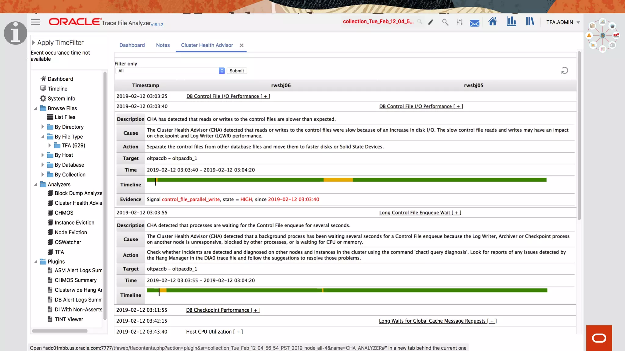 Autonomous Health – Alerts, Root Cause &
Actions
 