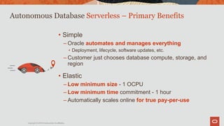 Ground Breakers Romania: Oracle Autonomous Database | PPTX