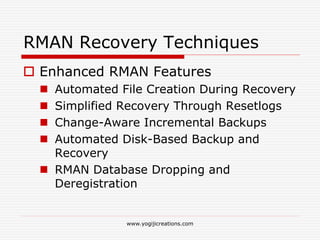 Backup Data File Rman Oracle backup and recovery | PPT
