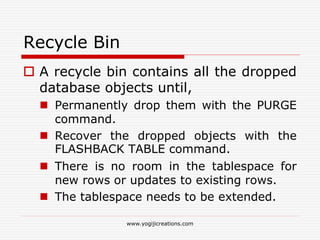 Oracle backup and recovery | PPT