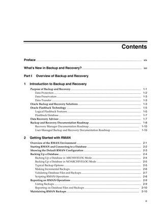 Oracle backup and recovery user's guide | PDF