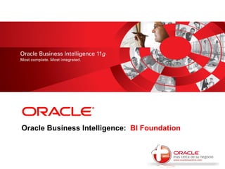 <Insert Picture Here>




Oracle Business Intelligence: BI Foundation
 