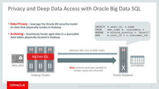 Oracle Big Data Governance Webcast Charts | PDF | Databases | Computer ...
