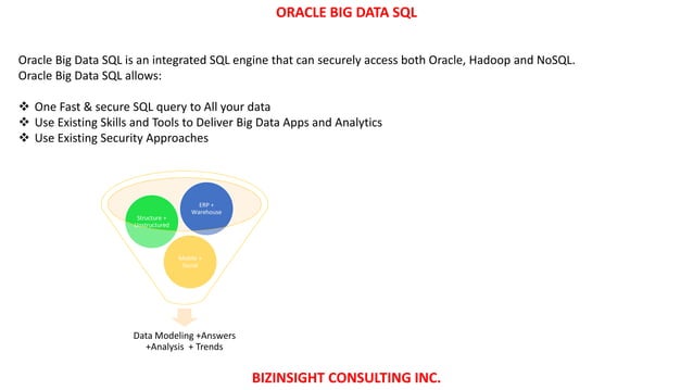 Oracle Big Data SQL | PPTX