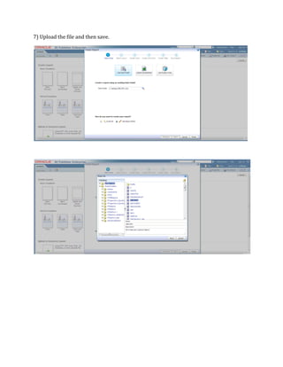 7) Upload the file and then save.
 