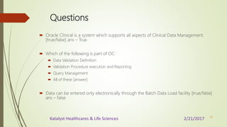 Oracle Clinical Overview_Katalyst HLS | PPTX