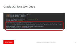 Oracle Cloud Data Interface