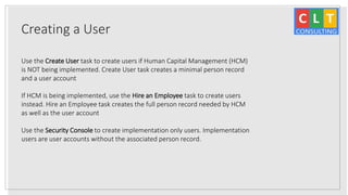 Oracle cloud security | User Security, Roles, Access Control and more ...
