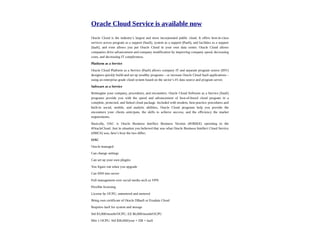 Oracle cloud service_000