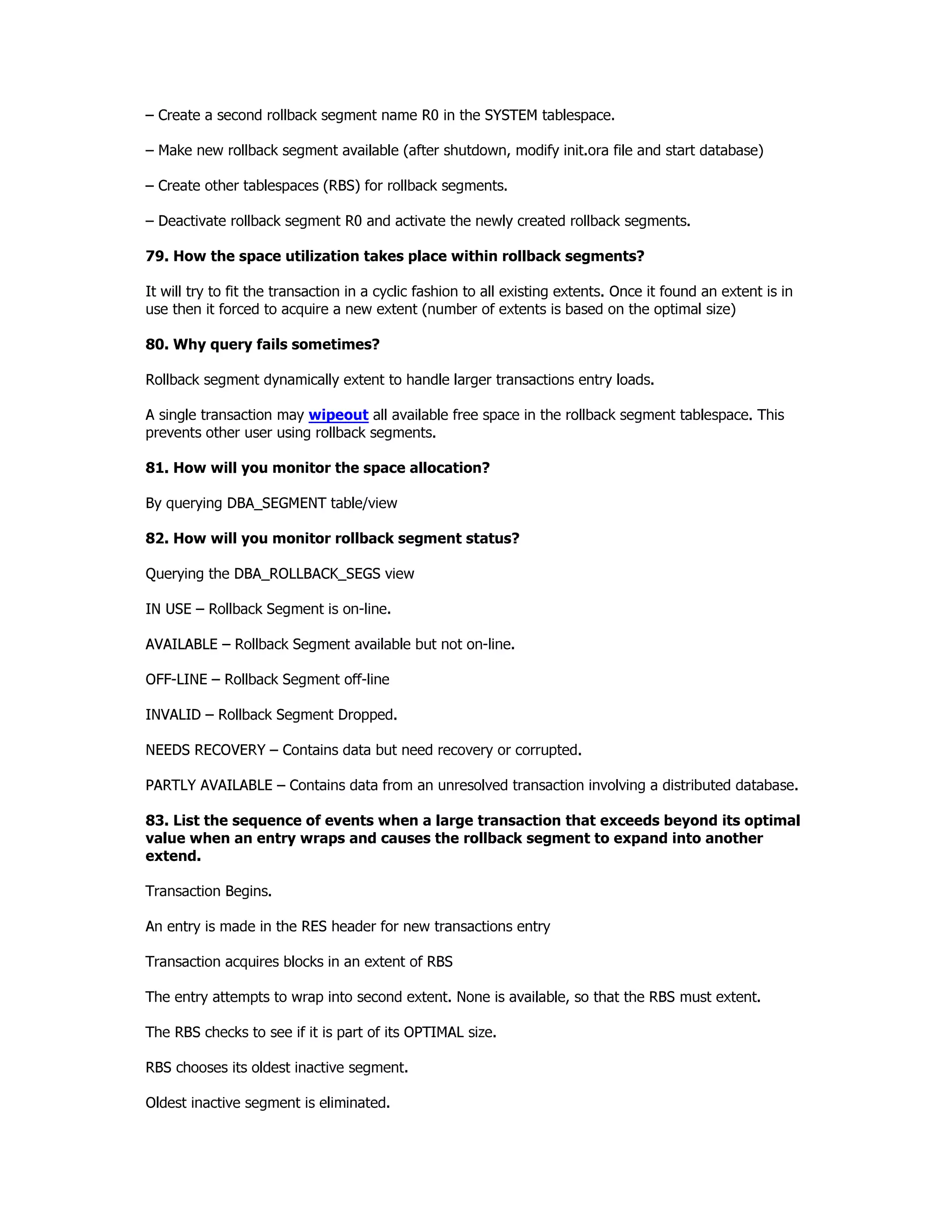 Oracle concepts and architecture