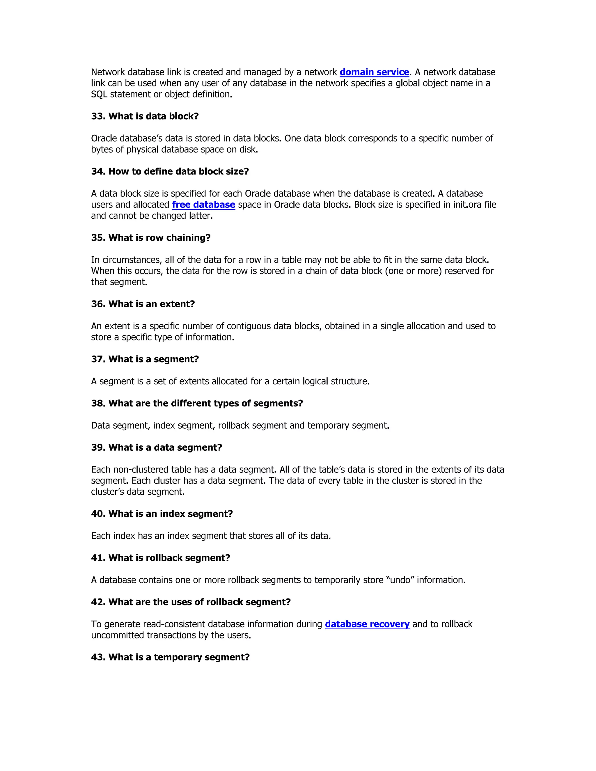 Oracle concepts and architecture