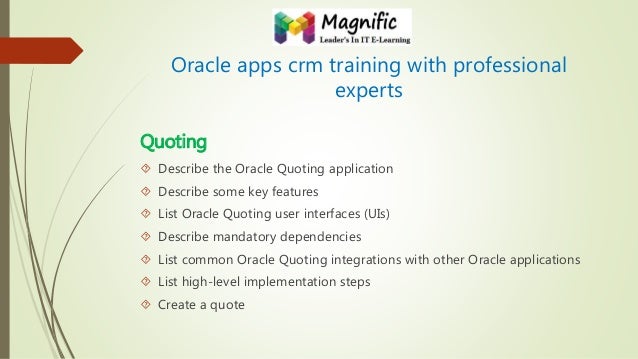 Oracle Tutorial For Experts | oracle crm on demand administration essentials oracle crm Oracle Tutorial For Experts | oracle crm on demand administration essentials oracle crm