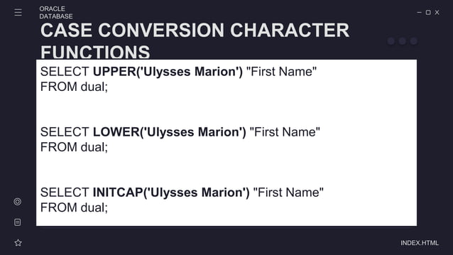 Oracle Database 11 Number Functions.potx