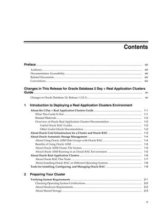 Oracle database 12c 2 day + real application clusters guide | PDF