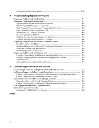 Oracle database 12c advanced replication | PDF