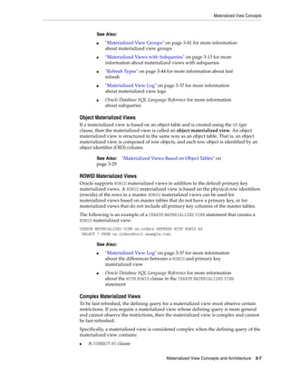 Oracle Materialized View Example Oracle database 12c advanced replication | PDF