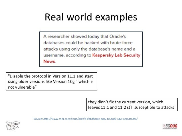 Oracle Database 12c Attack Vectors